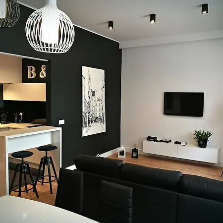 Lejlighed Black&white Apartment- Wierzbowa 5 Poznań